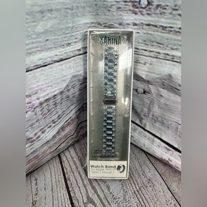 Sarina Crystal Watch Band for Apple Watch Band Series 1-7, Silver, Unisex